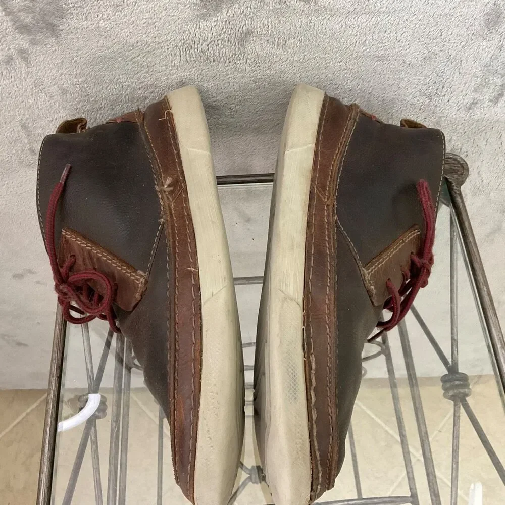 Collection by Clarks 15770 Leather Men’s 9.5 Lace Up Brown Desert Chukka Boots